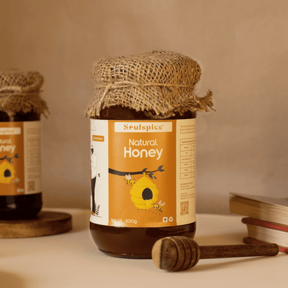 Soulspice™ Organic Honey 500 g | 100% Natural Honey | Nature's Sweet Nectar: Pure, Organic Honey - Organic Cloud - Soulspice