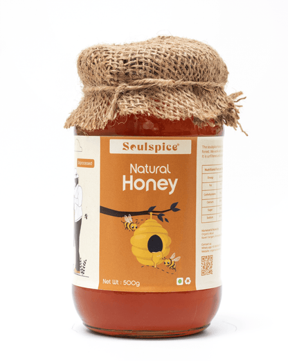 Soulspice™ Organic Honey 500 g | 100% Natural Honey | Nature's Sweet Nectar: Pure, Organic Honey - Organic Cloud - Soulspice